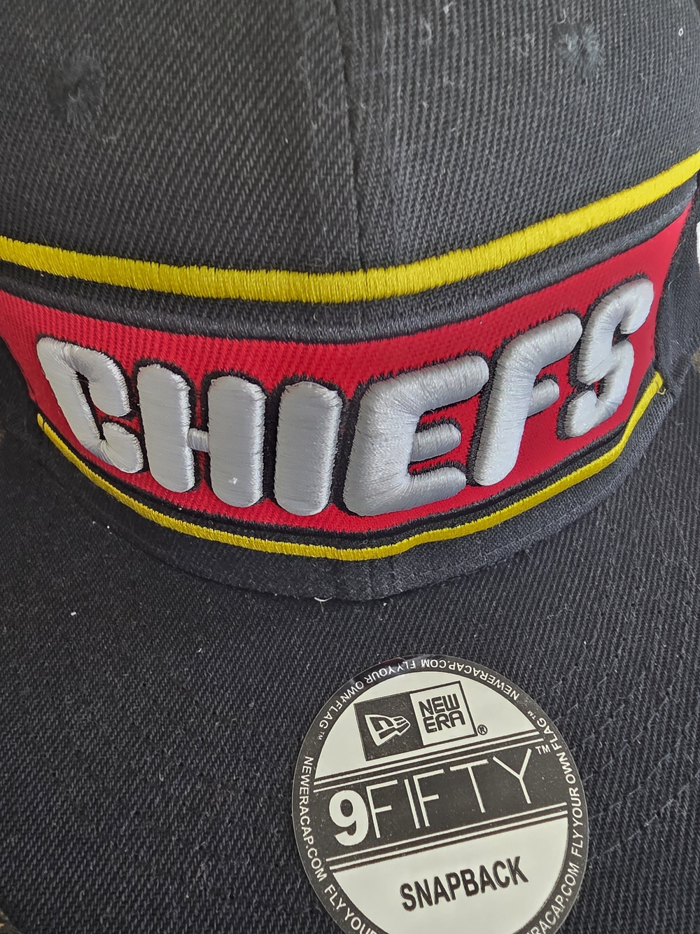 New Era 9FIFTY Kansas City Chiefs Snapback Hat - Black/Red/Yellow